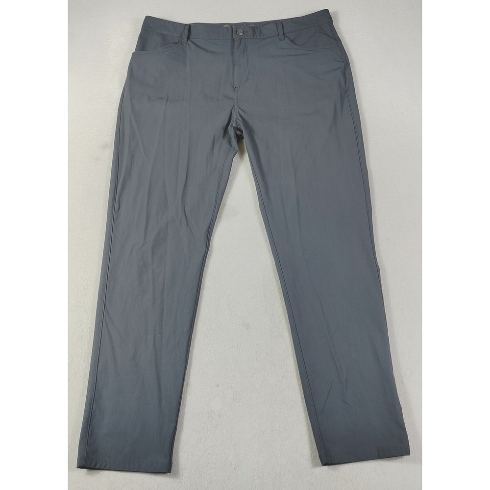 Vuori Meta Pant Mens 38 Gray Lightweight Hiking Khakis Performance V430